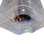 Holographic Transparent Hot Stamping Print Mylar Zipper Bag