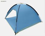 Blue Silver Coated Outdoor Camping Tents 190T Polyester Pop Up Beach Shelter