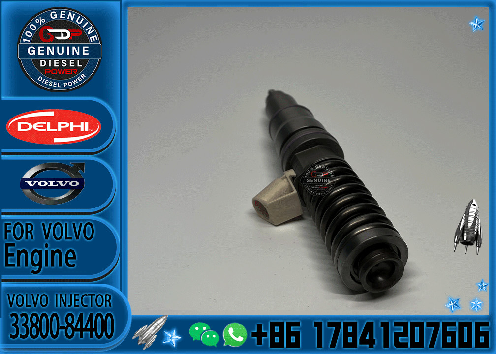 Diesel Engine Parts 3380084400 3380084410 Common Rail Injector 33800-84400 33800-84410 for Hyundai Engines