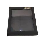 Supermarket Matt Black Magnetic Packaging Box Cardboard Gift Boxes With Clear