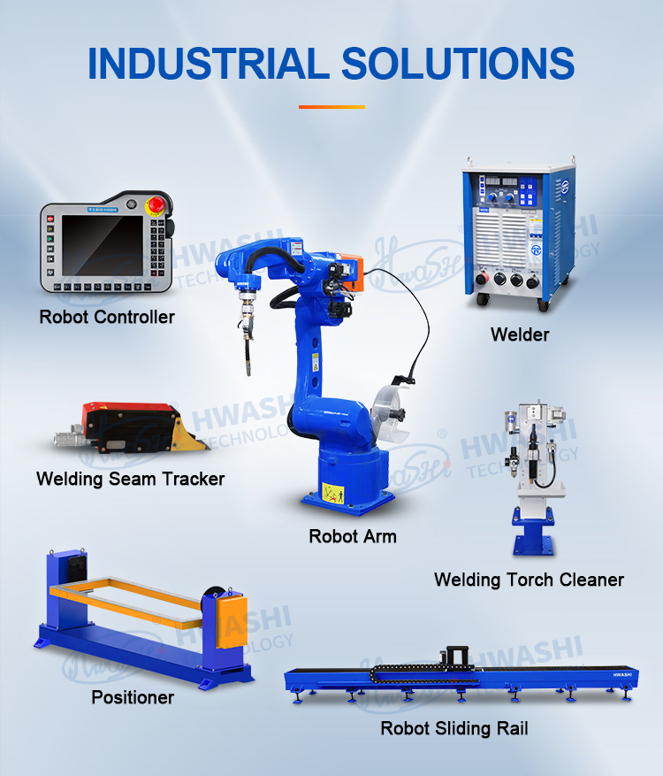 Hwashi MIG Welding Robot Six Axis For Stainless Steel Chair Frame