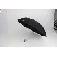 Buy cheap Black Automatic Promotional Golf Umbrellas With Silver Coating Plastic Handle product