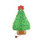 Buy cheap Christmas Tree Shaped Greeting Card Sound Module 4C Printing With AG10 Battery from wholesalers