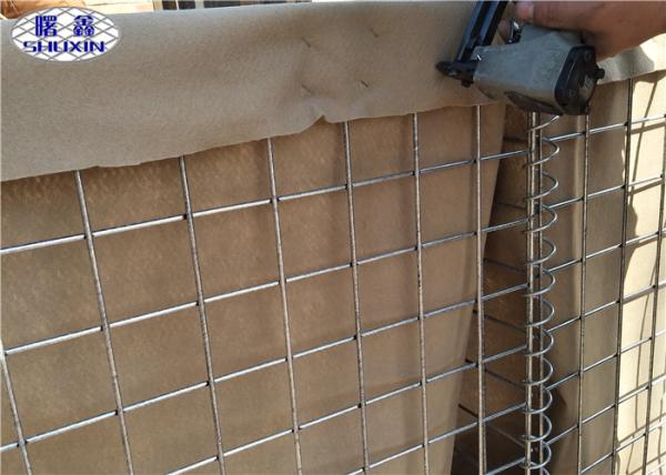 Buy cheap HDP Galvanized Defensive Bastion Wall , Flood Control Bastion Barrier System In UAE from wholesalers