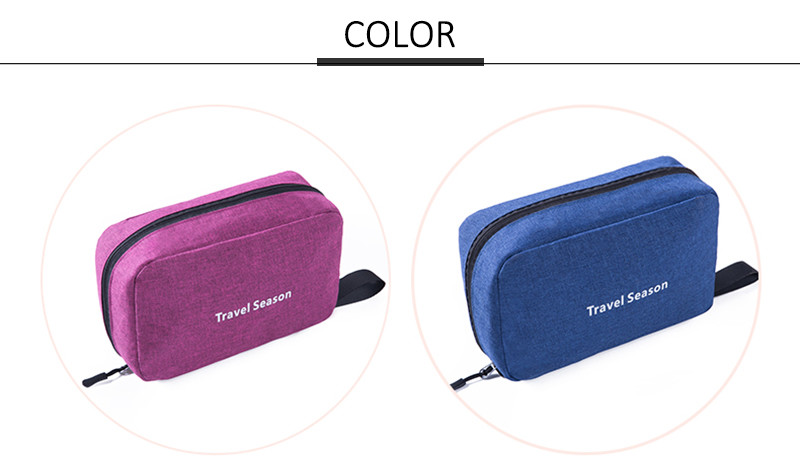 Large Capacity Private Label Plain Polyester Makeup Bag