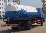 Municipal 7m3 Sewage Suction Truck / Sewage Tanker Truck With City Cleaning