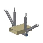 100 Lbs Load Capacity Seismic Support For Cable Tray / Cable Tray Seismic