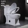 Buy cheap Siphon One Piece Dual Flush Comfort Height Toilet Round Bowl 112lbs from wholesalers