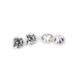 Wholesale Loose Small Moissanite Round Cut 0.8mm- 3mm White D Moissanite Diamond