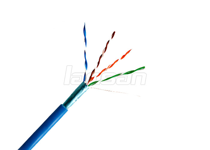 HDPE Al Foil Twisted Lan Cable UTP FTP CCA BC With Bare Copper Conductor