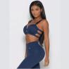 Buy cheap Wholesale 3 Piece Sportswear Long Sleeve Crop Top Pant Yoga Workout Set Women Clothing Active Wear Gym Fitness Sets from wholesalers
