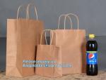 ECO Friendly Bread Paper Bag/Snack Food Packaging/Brown Kraft Paper Bags,Print