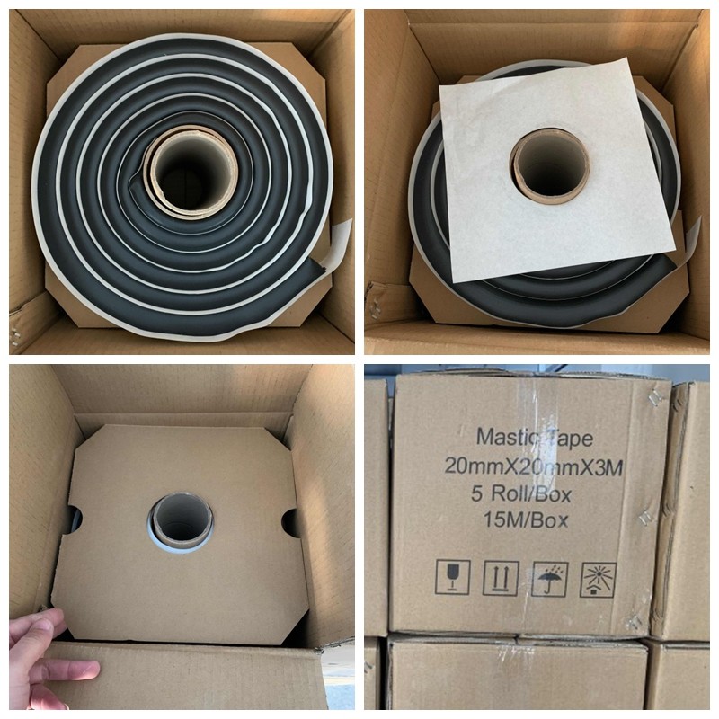 Waterproofing Butyl Rubber Mastic Tape Sealing Strip 17mmX17mm