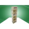 Buy cheap Four Shelve Food POP Cardboard Display Cardboard Floor Standing Eco-friendly from wholesalers