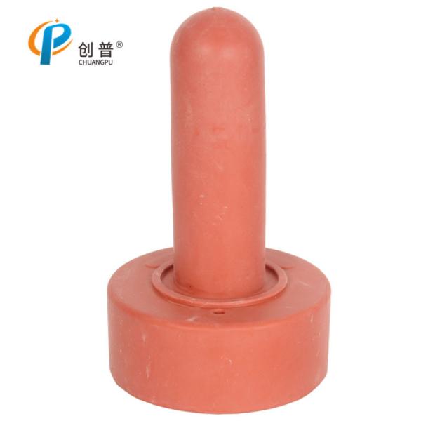 107x62mm Calf Feeding Rubber Nipple With Vent Hole Cross Opening For Calf