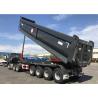 Buy cheap Front Axle Liftable 50t 60t Tipper Trailer With Air Bag Suspension from wholesalers