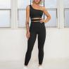 Buy cheap Recycled Nylon Yoga Set Clothes Eco - Friendly Sexy Diagonal Shoulder Bra Women's Sports Suit from wholesalers