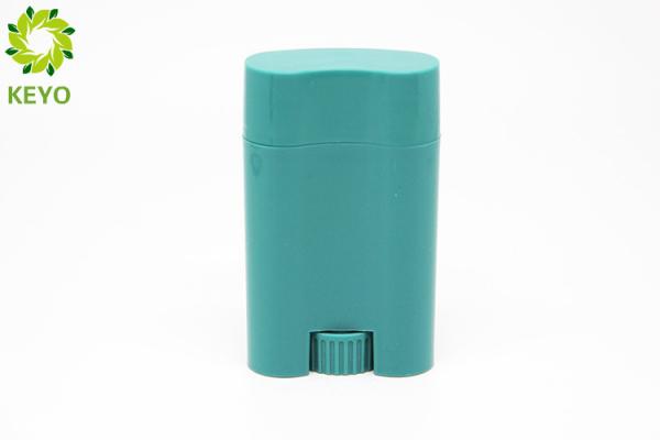 Buy cheap Green Plastic Deodorant Stick Containers 22g Oval Shape With Press Cap from wholesalers