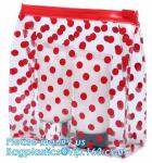 Cosmetics packaging bags With Slider Zipper Top, vinyl pvc packaging bag with