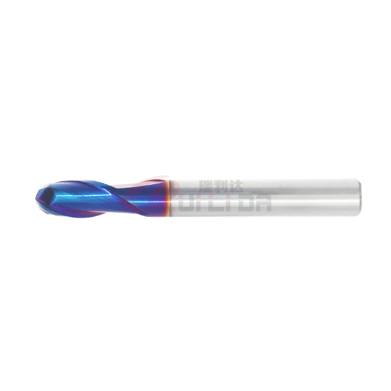 Hard Steel Carbide Ball Nose End Mill 2 Flutes 6mm Shank Diameter