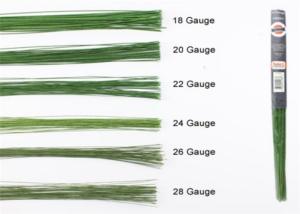 Wholesale Green color 26gauge 30cm Length Paper Covered Craft Wire for decoration from china suppliers
