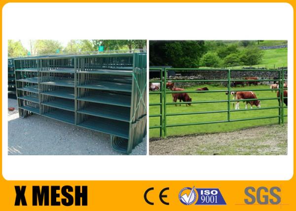 Buy cheap 12 Inch Legs Horse And Cattle Panels Green Powder Coated Farm Field Tube from wholesalers