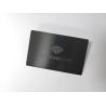 Buy cheap Matte PVD Black Brushed 0.8mm Metal Business Vip Card from wholesalers