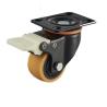 Buy cheap 50mm Low Profile Furniture Caster Wheel With Brake PP Wheel Ball Bearing Plate from wholesalers