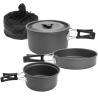 Buy cheap Black Aluminium Alloy Camping Pot Set 0.8mm Thickness THNH-03 from wholesalers