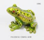 3D magnetic frog shape jewelry box party favors metal pewter frog jewelry box
