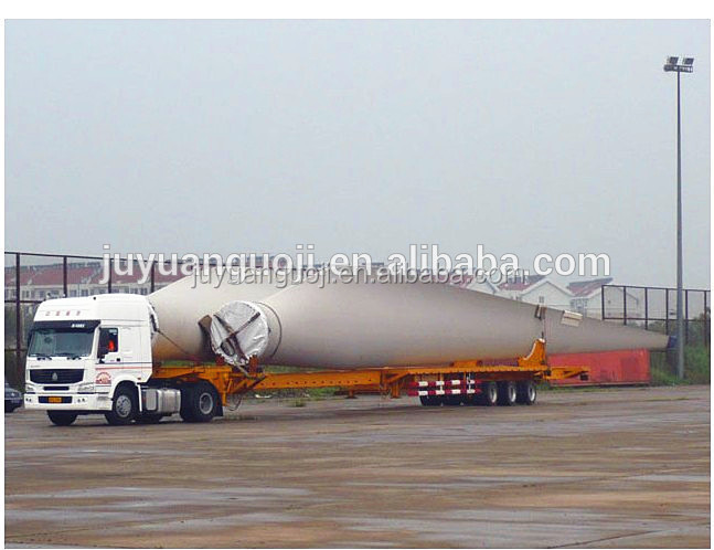 Special Transport Wind Blade Semi Trailer with Fuwa 13ton Axle 16000mm*3000mm*3150mm
