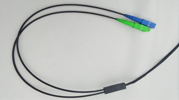 Buy cheap Outdoor FTTH Drop Fiber Optical Patch Cord SC/APC SC/UPC 2 Core Breakout Cable from wholesalers