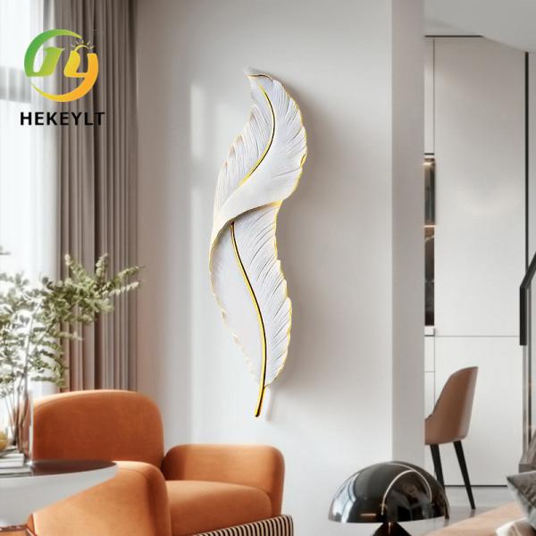 Buy cheap Creative Nordic Leaves Background Wall Light Modern Simple Bed Porch Corridor Sofa Wall Lamp from wholesalers