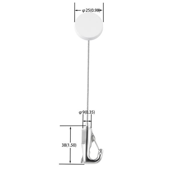Buy cheap Gallery Picture Hanging System And Wall Painting Hangers With Screw In Ceiling Mount Coupler from wholesalers