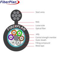 Buy cheap GYTC8S Outdoor Armored Fiber Optic Cable Figure 8 Self Supporting 6 Core product