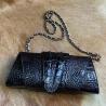 Buy cheap Authentic Crocodile Skin Women's Foldable Clutch Female Evening Purse Genuine Alligator Leather Lady Cross Shoulder Bag from wholesalers