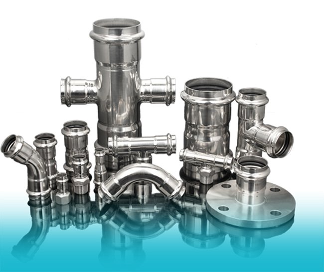 Rustproof Galvanized Carbon Steel Press Fittings 45 Or 90 Degree Elbow