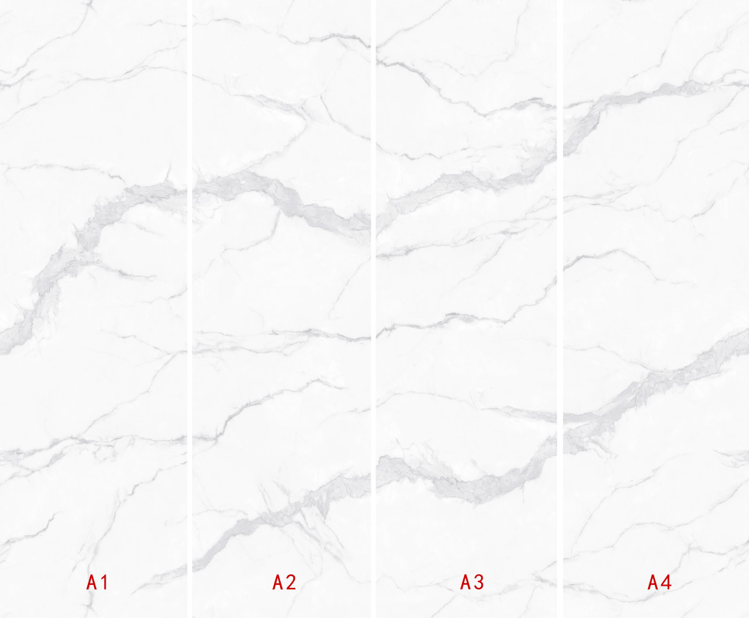 32"*104" Cheap White Marble Look Porcelain Tile Big Calacatta Slabs Marble Floor Slabs Large Format Porcelain Tiles