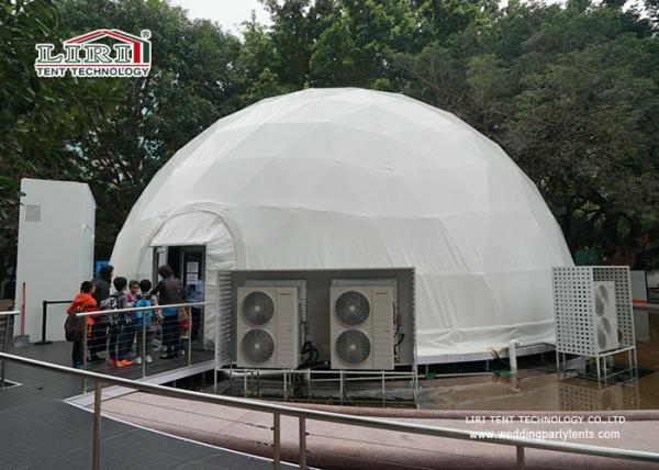 Buy cheap 14m diameter Garden Steel Geodesic Dome Tents / Metal Geodesic Dome Greenhouse from wholesalers