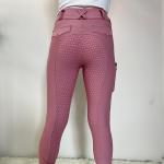 Breathable XXS Pink Horse Riding Pants Equestrian Ladies Breeches