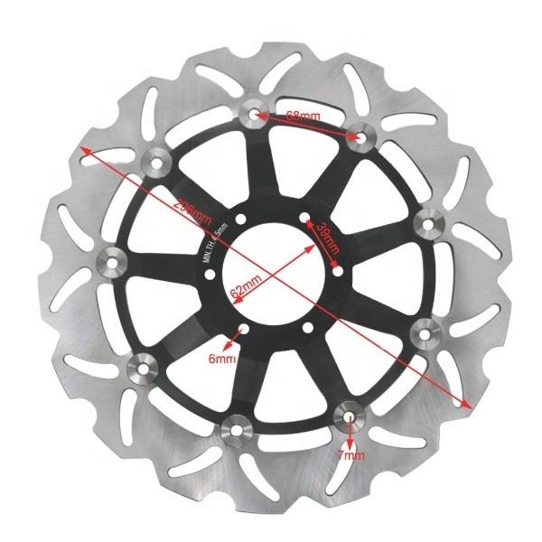 Buy cheap 6 Mounting Holes 296MM Stainless Steel Motorcycle Floating Brake Disc Rotor for Honda CBR F 600 Crossrunner 800 VFR 800 from wholesalers