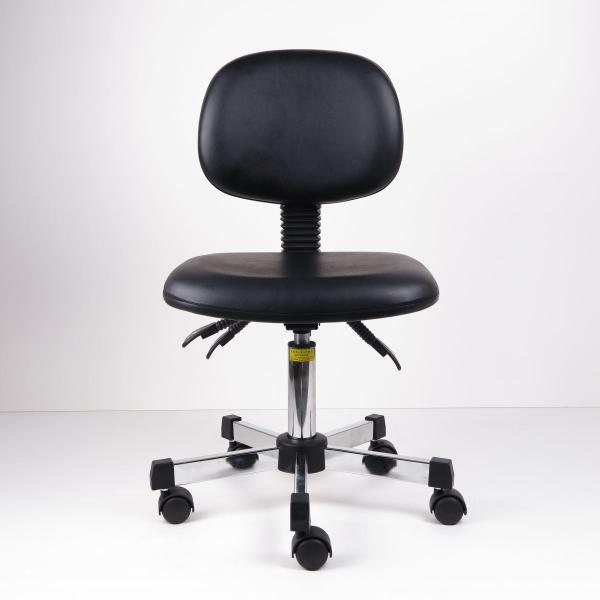 Buy cheap Black PU Leather Medical / Hospital Ergonomic Lab Chairs With Three Level Adjustments from wholesalers