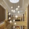 Buy cheap Large Staircase chandelier LED Bubble long chandelier for Home Hotel Hallway Suspension lamp(WH-NC-109) from wholesalers