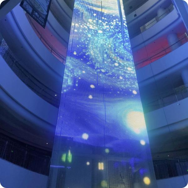 Buy cheap Video Screen Wall Led Pixel Mesh Black Transparent For Advertising Events from wholesalers