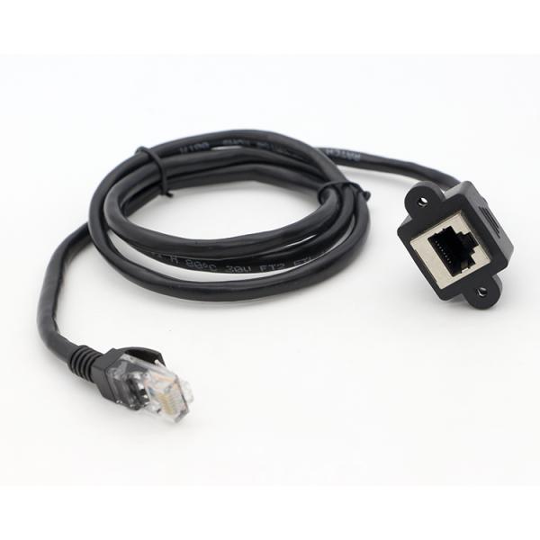 Screw Locking Micro Type C RJ45 Ethernet Male Female USB Panel Mount Cable