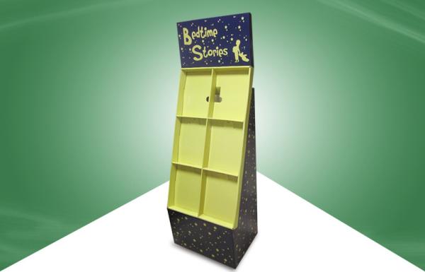 Buy cheap Stable Free Standing Display Unit , Cardboard Floor Display Racks Recyclable from wholesalers