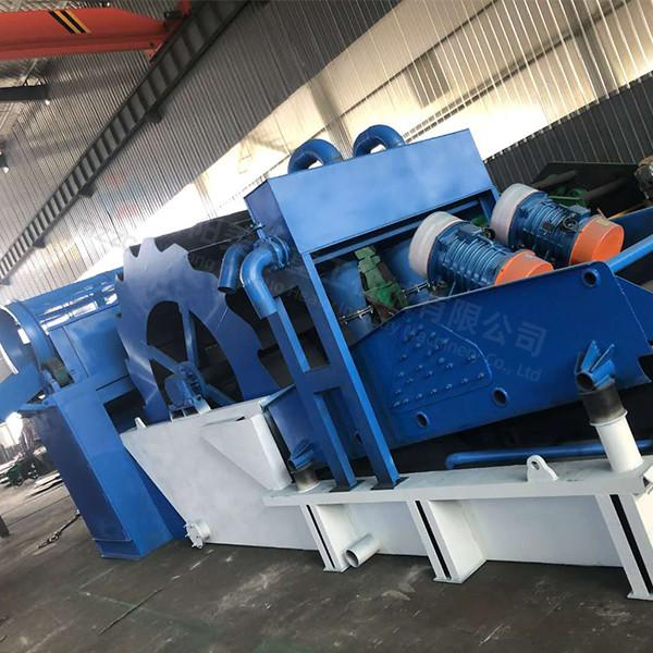 20-200 Tph Capacity Wheel Sand Washing Machine Low Water Content With Rotary
