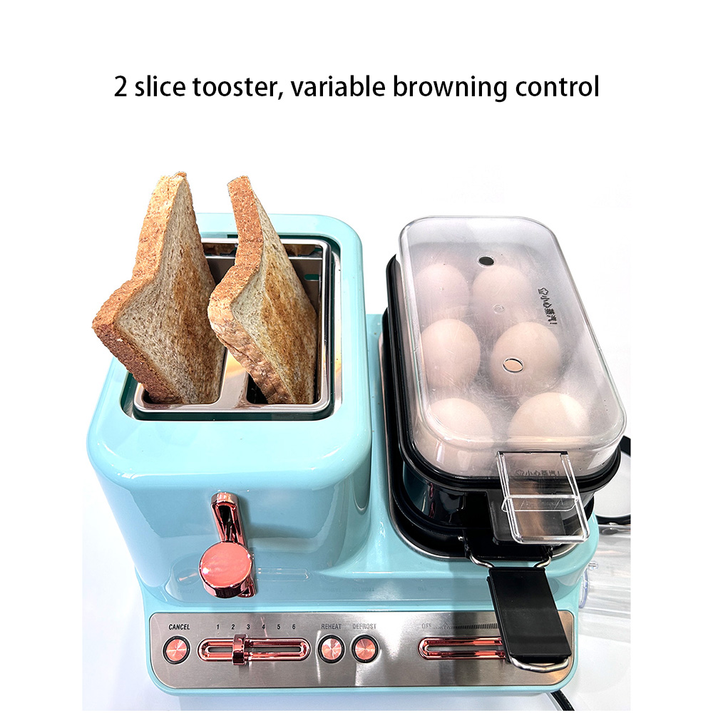 Household 1300w Multifunction Breakfast Machine With Toaster Oven