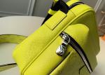Black Square Taiga Leather Message Luxury Cross Body Bag Single Shoulder