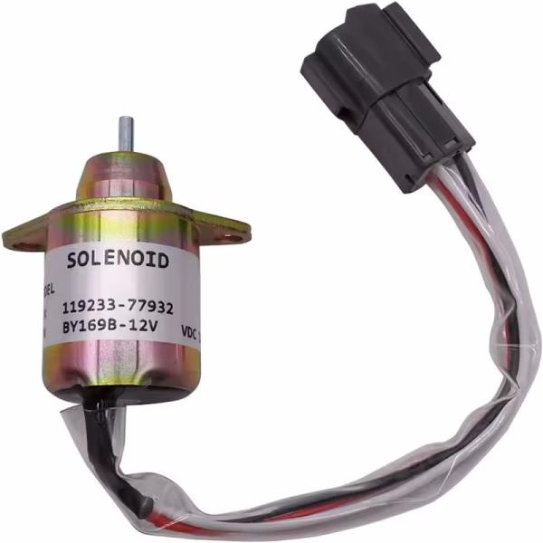 Buy cheap 1503ES-12S5SUC12S 12V Fuel Shut Off Solenoid Valve 119233-77932 For Yanmar Excavator Spare Parts from wholesalers